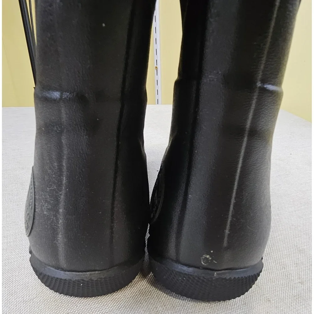 Habit Waterproof Hunting Boots Men 6 Black Neoprene Rubber Rain Outdoor Lug Sole